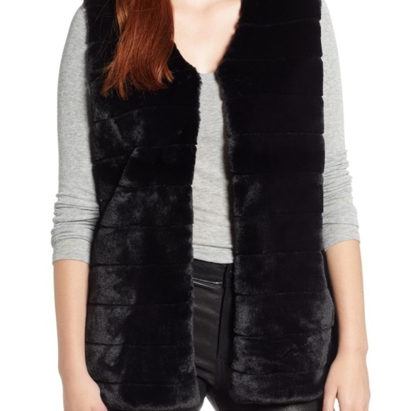 Echo New York Sheared Faux Mink Longline Vest Women’s Sz M/L Quiet Luxury - Picture 2 of 7